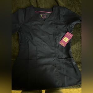 Purple label by healing hands scrub top Small